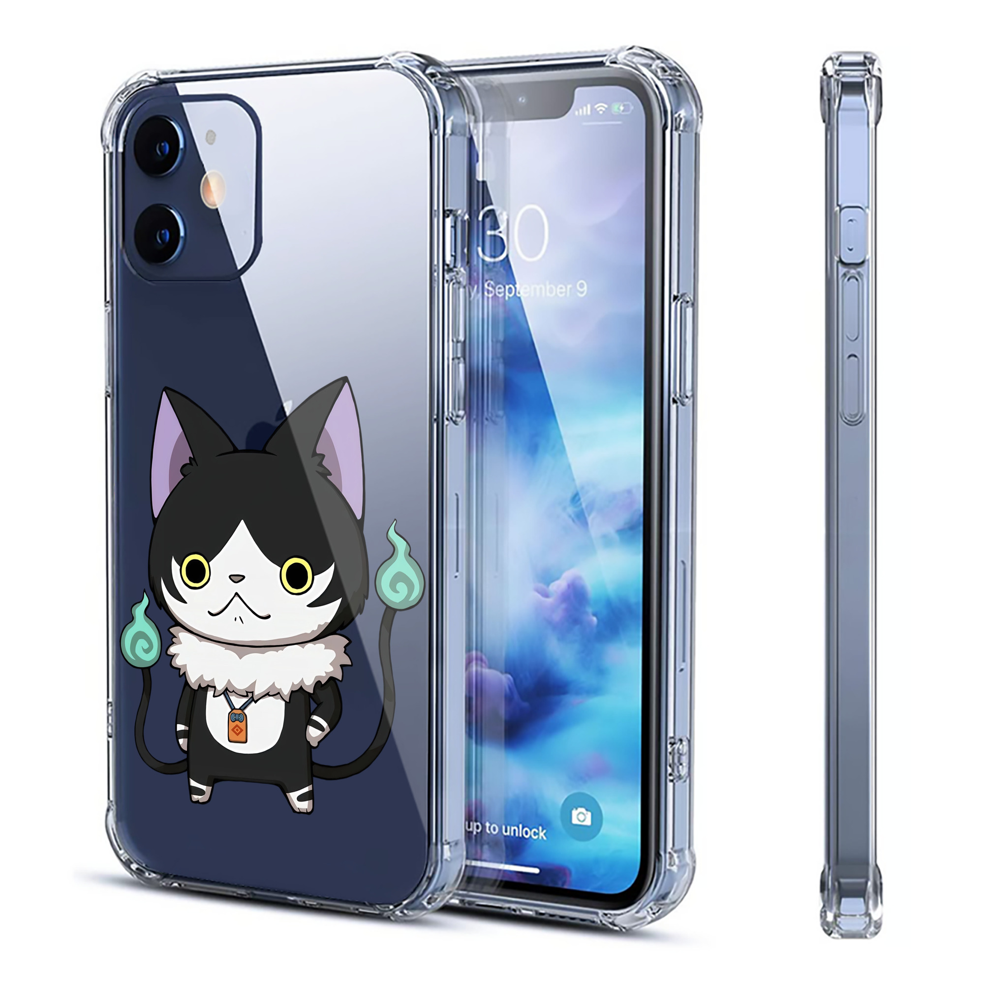 （画像用） 妖怪ウォッチ Yo-kai Watch 【iPhone 12シリーズ対応】透明スマホケース（クリアソフトケース）